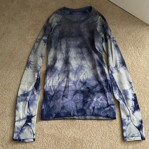 Blue lululemon long sleeve top